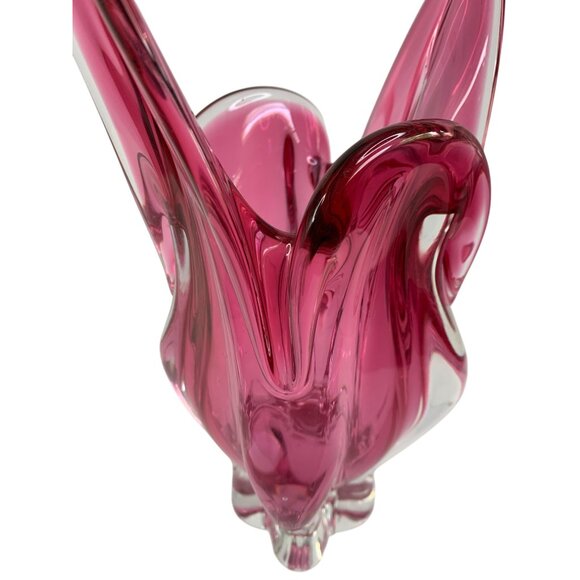 VTG 60s Chribska Vase designer Joseph Hospodka Art Glass 8819 Czech Republic - Picture 10 of 10